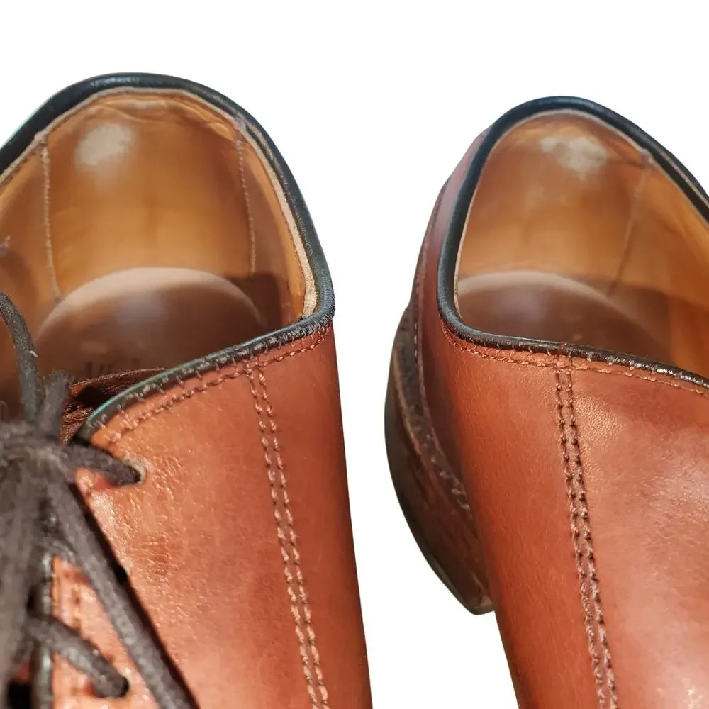 Allen Edmonds Redding Cap Toe Oxford Dress Shoes Men's 7.5 D Brown Leather USA